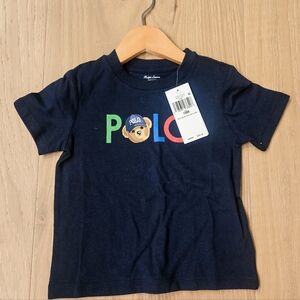 Ralph Lauren Kids Navy Tee with Colorful Logo 18M NWT